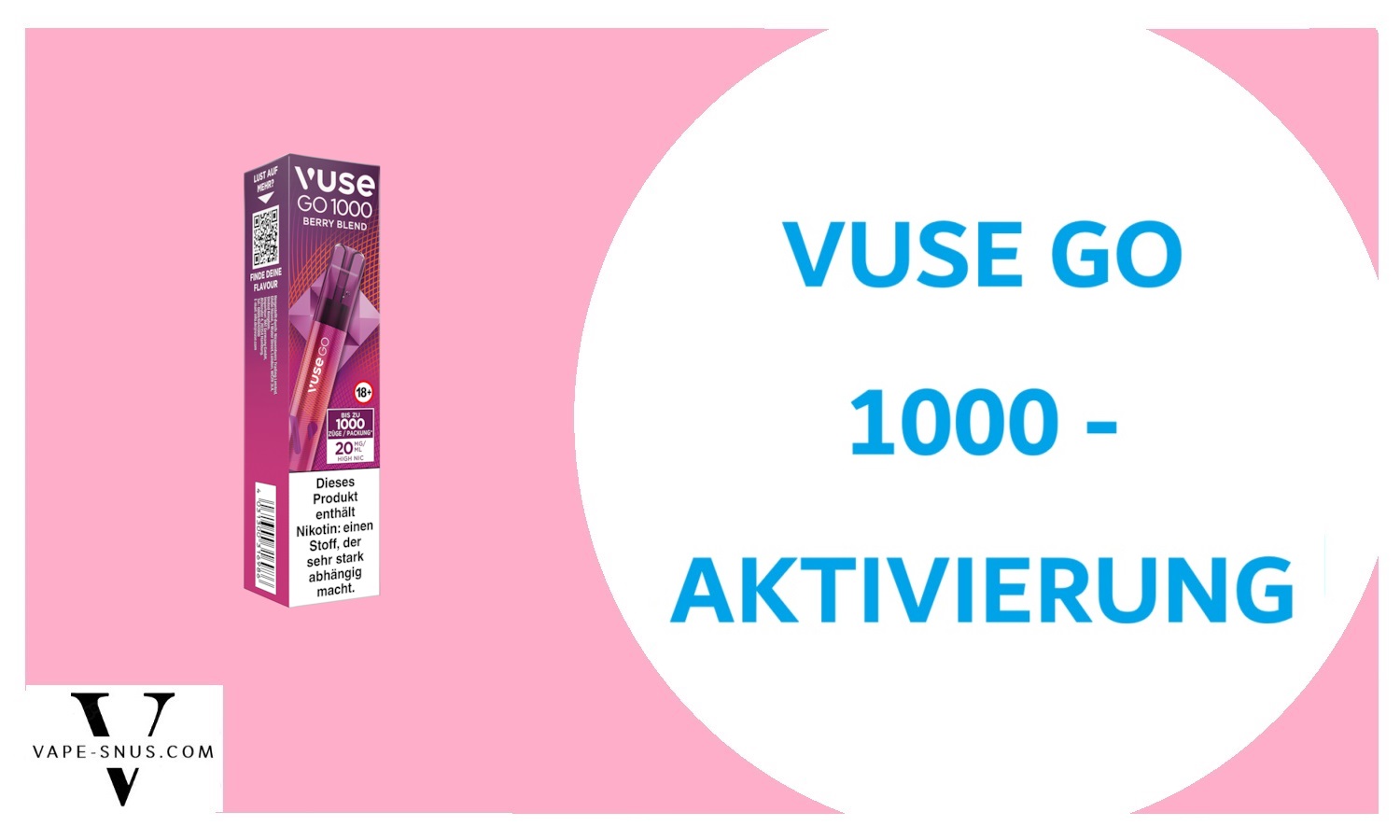 Vuse Go 1000 – Aktivierung